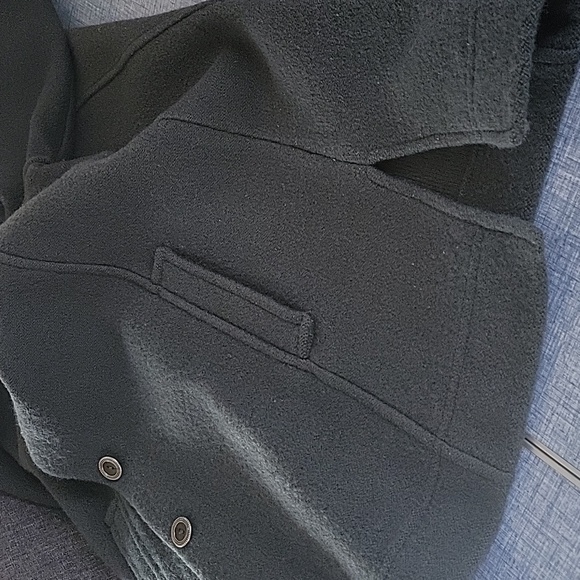 Vintage Norm Thompson Grey 100% Wool Lightweight Coat Beautiful Condition Sz Med - Picture 11 of 15